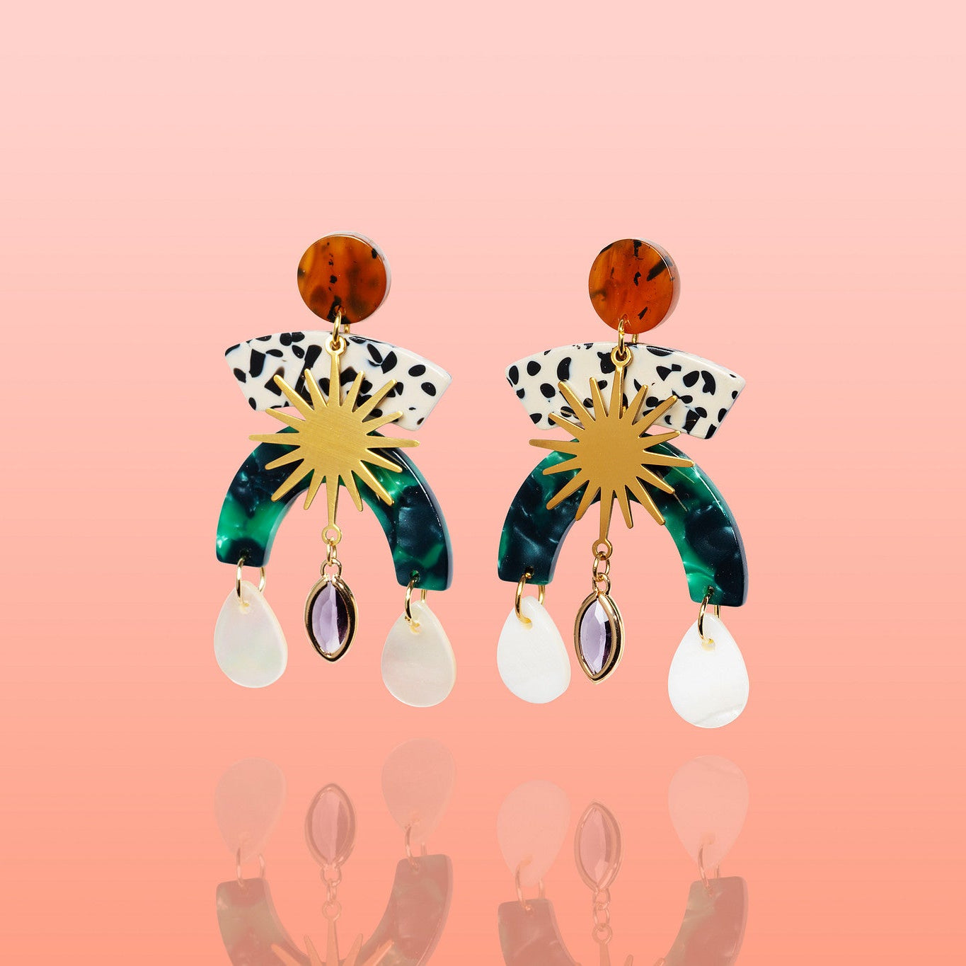 Maribel Shell Statement Earrings – Found & Loved